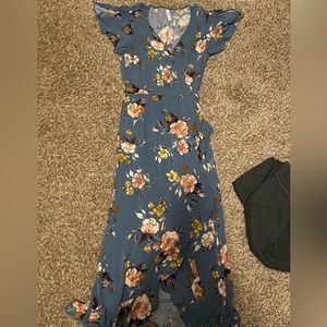 Xhilaration Floral Wrap Dress
